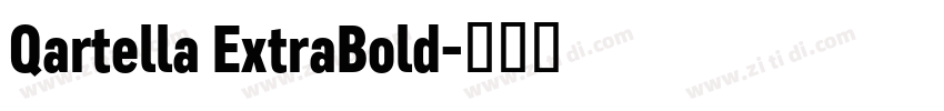 Qartella ExtraBold字体转换